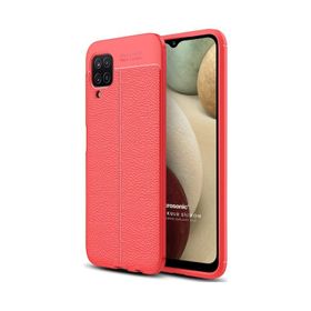Microsonic Samsung Galaxy A12 Deri Dokulu Silikon Pembe Kılıf