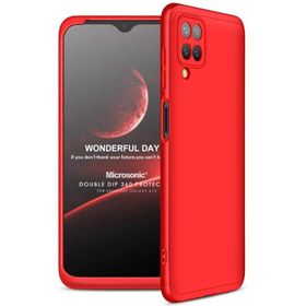 Microsonic Samsung Galaxy A12 Double Dip 360 Protective Kılıf
