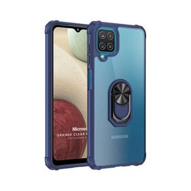 Microsonic Samsung Galaxy A12 Grande Clear Ring Holder Kılıf