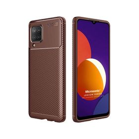 Microsonic Samsung Galaxy A12 Legion Series Kahverengi Kılıf