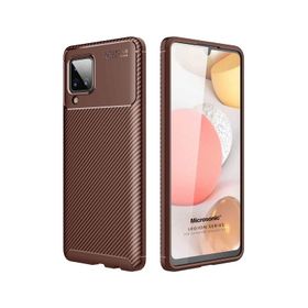 Microsonic Samsung Galaxy A12 Legion Series Kahverengi Kılıf