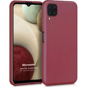 Microsonic Samsung Galaxy A12 Matte Silicone Mor Kılıf