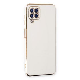 Microsonic Samsung Galaxy A12 Olive Plated Beyaz Kılıf