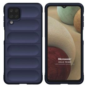Microsonic Samsung Galaxy A12 Oslo Prime Lacivert Kılıf