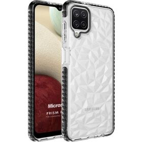 Microsonic Samsung Galaxy A12 Prism Hybrid Siyah Kılıf
