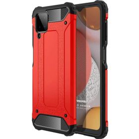 Microsonic Samsung Galaxy A12 Rugged Armor Kırmızı Kılıf