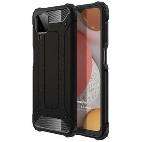 Microsonic Samsung Galaxy A12 Rugged Armor Siyah Kılıf