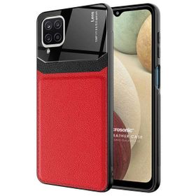 Microsonic Samsung Galaxy A12 Uniq Leather Kırmızı Kılıf
