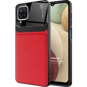 Microsonic Samsung Galaxy A12 Uniq Leather Kırmızı Kılıf