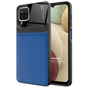 Microsonic Samsung Galaxy A12 Uniq Leather Lacivert Kılıf