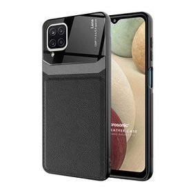 Microsonic Samsung Galaxy A12 Uniq Leather Siyah Kılıf