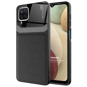 Microsonic Samsung Galaxy A12 Uniq Leather Siyah Kılıf
