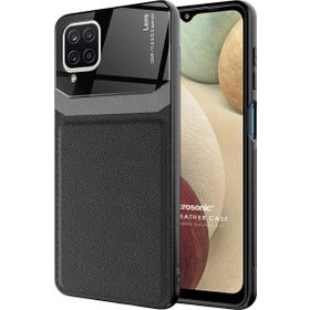 Microsonic Samsung Galaxy A12 Uniq Leather Siyah Kılıf