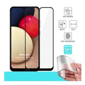 Microsonic Samsung Galaxy A12 Uyumlu Seramik Matte Flexible Siyah Ekran Koruyucu