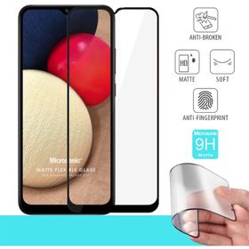 Microsonic Samsung Galaxy A12 Uyumlu Seramik Matte Flexible Siyah Ekran Koruyucu
