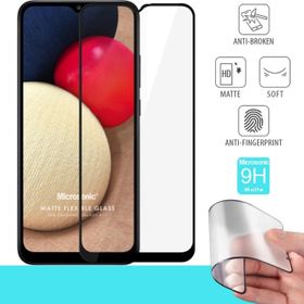 Microsonic Samsung Galaxy A12 Uyumlu Seramik Matte Flexible Siyah Ekran Koruyucu