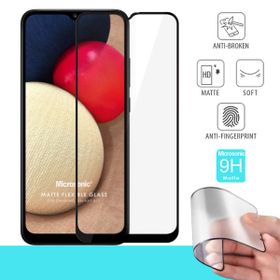 Microsonic Samsung Galaxy A12 Uyumlu Seramik Matte Flexible Siyah Ekran Koruyucu