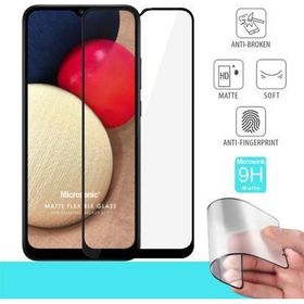 Microsonic Samsung Galaxy A12 Uyumlu Seramik Matte Flexible Siyah Ekran Koruyucu