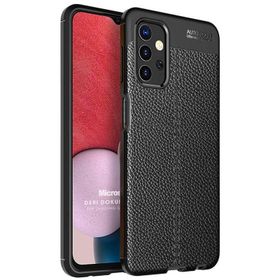 Microsonic Samsung Galaxy A13 4G Deri Dokulu Silikon Cep Telefonu Kılıfı