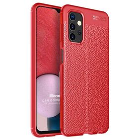 Microsonic Samsung Galaxy A13 4G Deri Dokulu Silikon Cep Telefonu Kılıfı