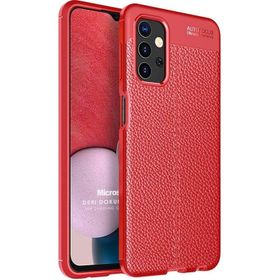 Microsonic Samsung Galaxy A13 4G Deri Dokulu Silikon Cep Telefonu Kılıfı