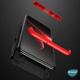 Microsonic Samsung Galaxy A13 4G Double Dip 360 Protective Kırmızı Kılıf
