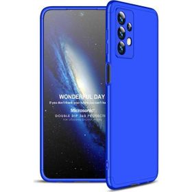 Microsonic Samsung Galaxy A13 4G Double Dip 360 Protective Mavi Kılıf