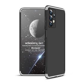 Microsonic Samsung Galaxy A13 4G Double Dip 360 Protective Siyah Gri Kılıf