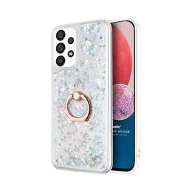 Microsonic Samsung Galaxy A13 4G Glitter Liquid Gümüş Kılıf