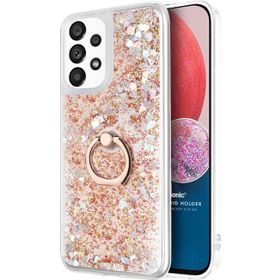 Microsonic Samsung Galaxy A13 4G Glitter Liquid Holder Gold Cep Telefonu Kılıfı