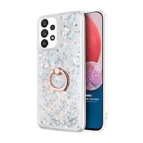 Microsonic Samsung Galaxy A13 4G Glitter Liquid Holder Gümüş Kılıf