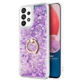 Microsonic Samsung Galaxy A13 4G Glitter Liquid Holder Mor Cep Telefonu Kılıfı