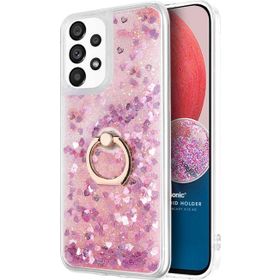 Microsonic Samsung Galaxy A13 4G Glitter Liquid Holder Pembe Kılıf