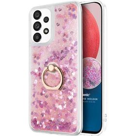 Microsonic Samsung Galaxy A13 4G Glitter Liquid Holder Pembe Kılıf