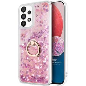 Microsonic Samsung Galaxy A13 4G Glitter Liquid Holder Pembe Kılıf