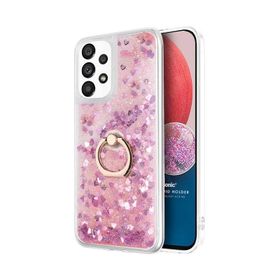 Microsonic Samsung Galaxy A13 4G Glitter Liquid Pembe Kılıf