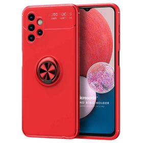 Microsonic Samsung Galaxy A13 4G Kickstand Ring Holder Kırmızı Kılıf