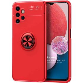 Microsonic Samsung Galaxy A13 4G Kickstand Ring Holder Kırmızı Kılıf