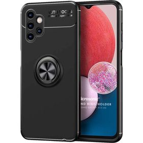 Microsonic Samsung Galaxy A13 4G Kickstand Ring Holder Siyah Kılıf