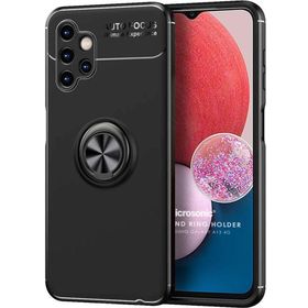 Microsonic Samsung Galaxy A13 4G Kickstand Ring Holder Siyah Kılıf