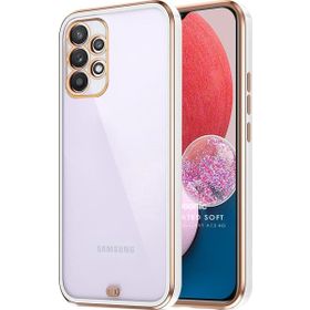 Microsonic Samsung Galaxy A13 4G Laser Plated Soft Beyaz Kılıf