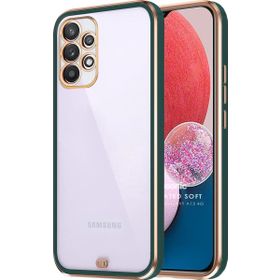 Microsonic Samsung Galaxy A13 4G Laser Plated Soft Koyu Yeşil Kılıf