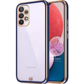 Microsonic Samsung Galaxy A13 4G Laser Plated Soft Lacivert Kılıf