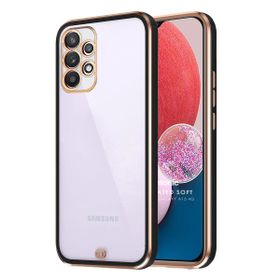 Microsonic Samsung Galaxy A13 4G Laser Plated Soft Siyah Kılıf