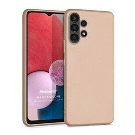 Microsonic Samsung Galaxy A13 4G Matte Silicone Gold Kılıf