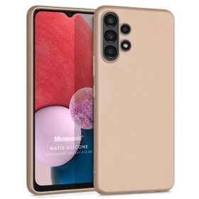 Microsonic Samsung Galaxy A13 4G Matte Silicone Gold Kılıf