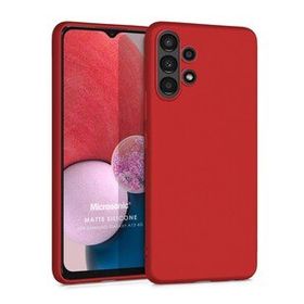 Microsonic Samsung Galaxy A13 4G Matte Silicone Kırmızı Kılıf