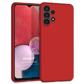 Microsonic Samsung Galaxy A13 4G Matte Silicone Kırmızı Kılıf