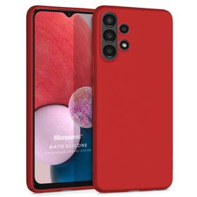 Microsonic Samsung Galaxy A13 4G Matte Silicone Kırmızı Kılıf