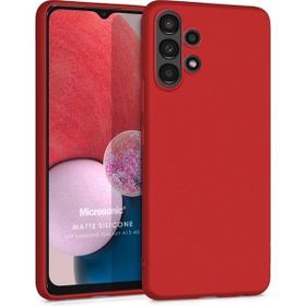 Microsonic Samsung Galaxy A13 4G Matte Silicone Kırmızı Kılıf